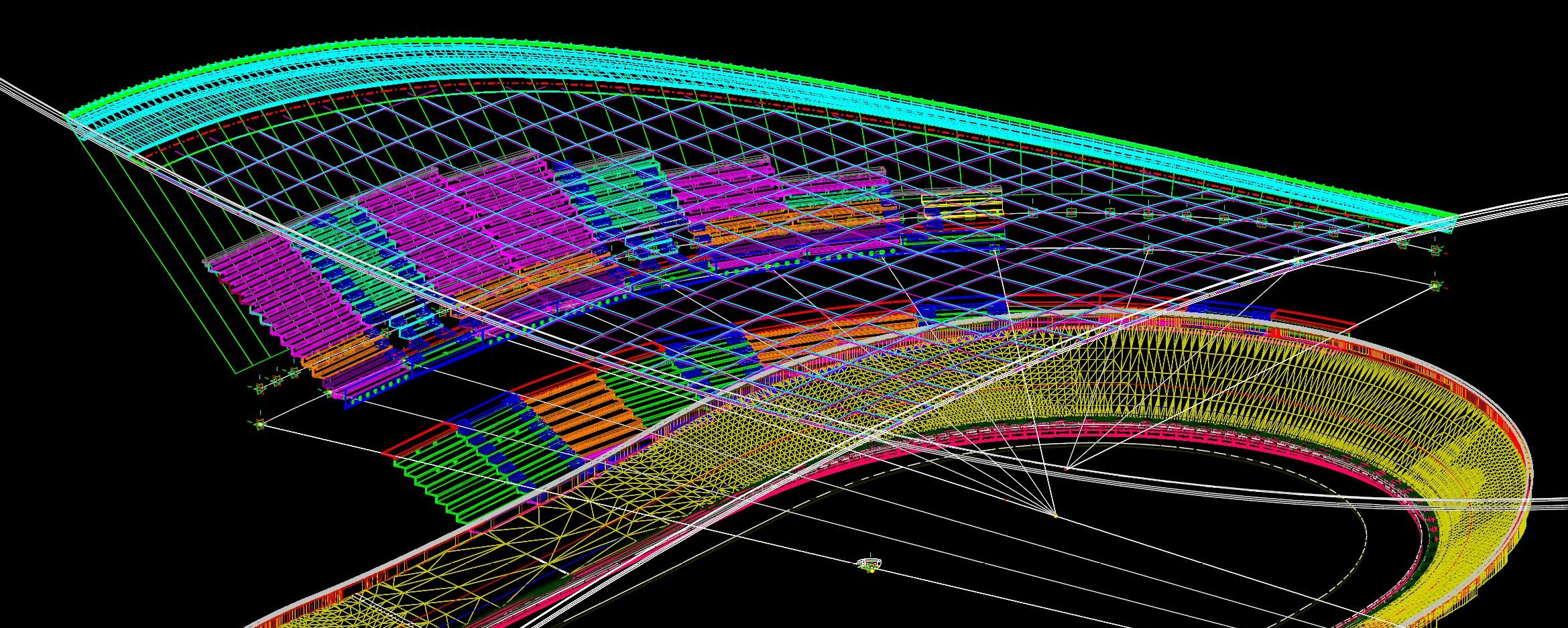 Image of a model of the London 2012 Velodrome.